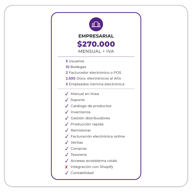 Plan Empresarial – Bittal | Software ERP