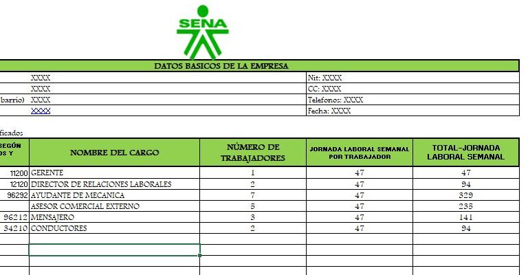 Plantilla 1 - Listado de oficios y ocupaciones